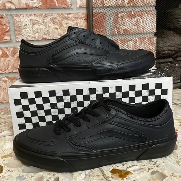 Vans Rowley leather black black pop Cush